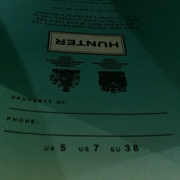 Hunter rain boots. Never worn. New without box. - Picture 2 of 2